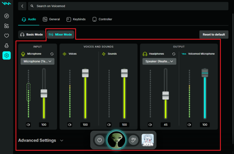 how to make voicemod not sound staticy?